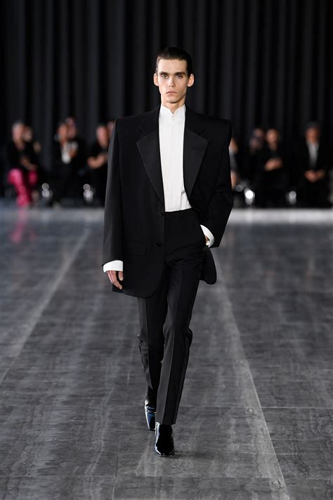 yves saint laurent black suit.